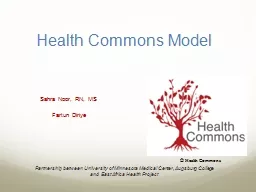 Health Commons Model