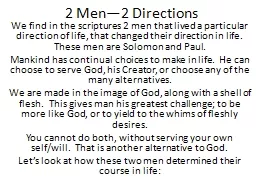 2 Men—2 Directions