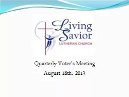 Quarterly Voter’s Meeting