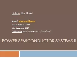Power Semiconductor Systems