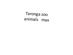 Taronga zoo