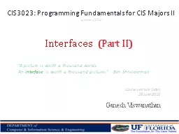 CIS3023: Programming Fundamentals for CIS Majors II
