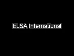ELSA International