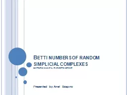 Betti numbers of random simplicial complexes