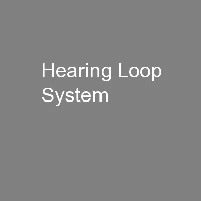 Hearing Loop System