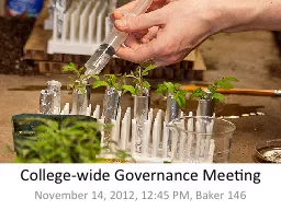 College-wide Governance Meeting