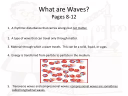 What are Waves?