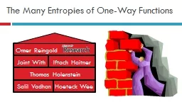 The Many Entropies of One-Way Functions