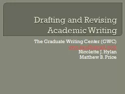 Drafting and Revising Academic Writing