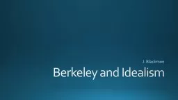 Berkeley and Idealism