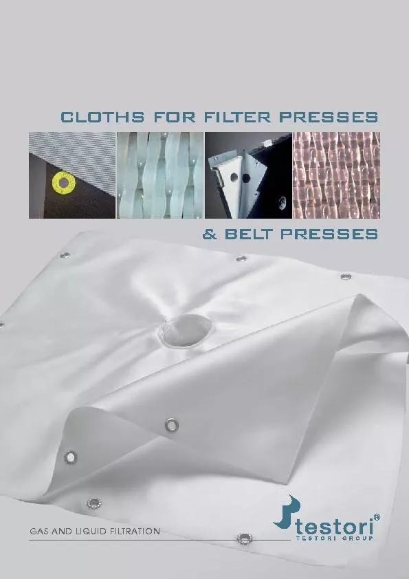 CLOTHS FOR FILTER PRESSES