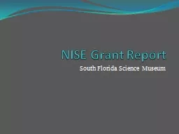 NISE Grant Report
