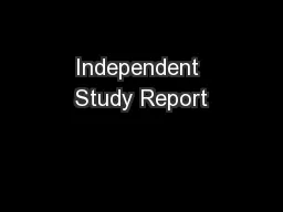 Independent Study Report