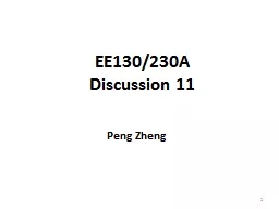 EE130/230A Discussion 11