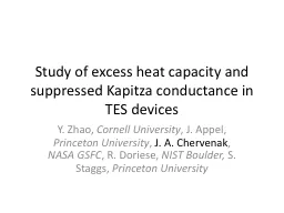 Study of excess heat capacity and suppressed