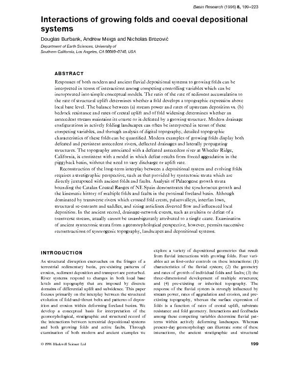 Interactionsofgrowingfoldsandcoevaldepositionalsystemswhenfoldsaretopo