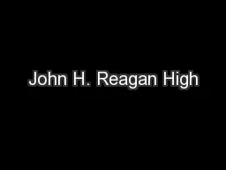 John H. Reagan High