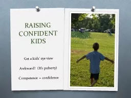 RAISING CONFIDENT KIDS