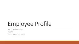 Employee Profile