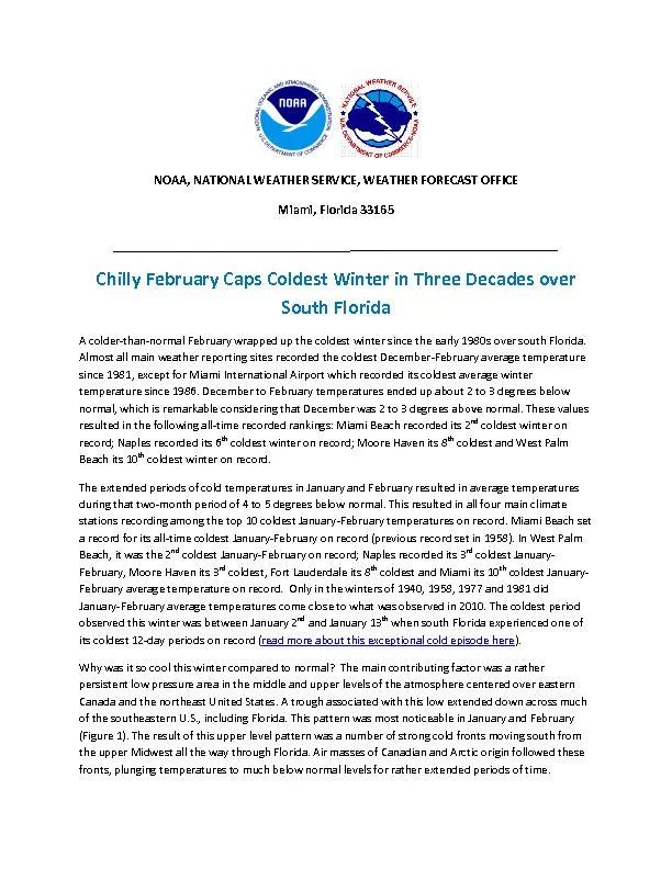 NOAA, NATIONAL WEATHER SERVICE, WEATHER FORECAST OFFICE