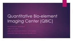 Quantitative Bio-element Imaging Center (QBIC)