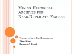 Mining Historical Archives for