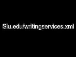 university writing services slu