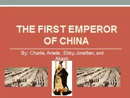 The First emperor of china