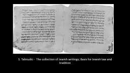 1. Talmudic