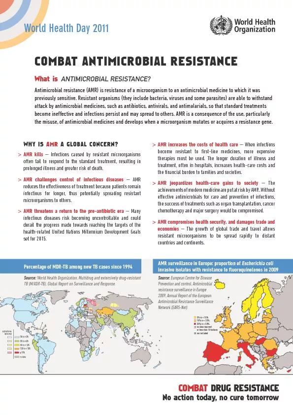 COMBATRESISTANCE LOBALCONCERNAMR kills — Infections caused by res