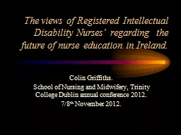 The views of Registered Intellectual Disability Nurses’ r