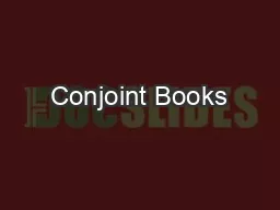 Conjoint Books