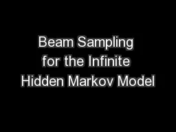 Beam Sampling for the Infinite Hidden Markov Model