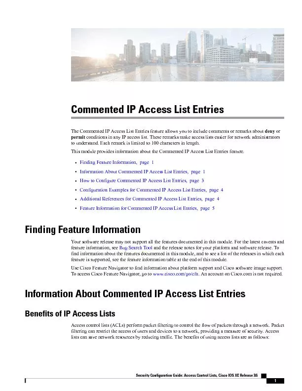 Commented IP Access List Entries�7�K�H�&�R�P�P�H�Q�W�H�G�,�3�$�F�F�H�V