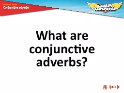 What are conjunctive adverbs?