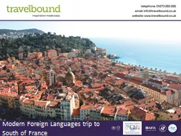 Modern Foreign Languages trip to South