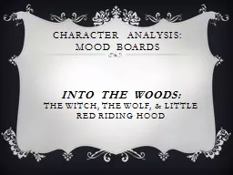 Character Analysis: Mood Boards