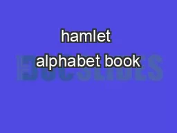 hamlet alphabet book