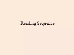 Reading Sequence