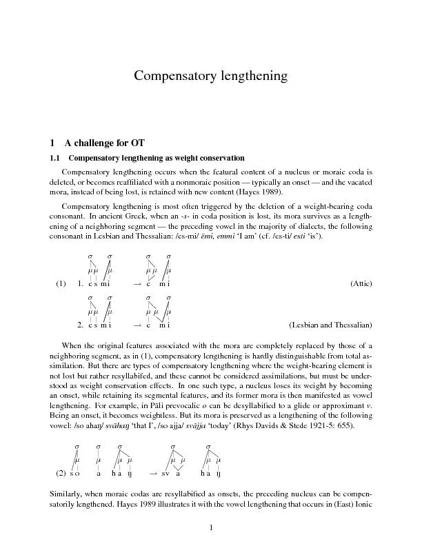 Compensatorylengthening1AchallengeforOT1.1Compensatorylengtheningaswei