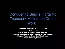 Conquering Sepsis Mortality: Teamwork Makes the Dream Work