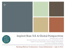 Implicit Bias: U.S. & Global Perspectives