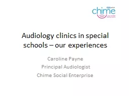 Audiology clinics in special schools – our experiences