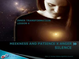 Meekness AND Patience X ANGER
