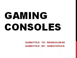 Gaming Consoles