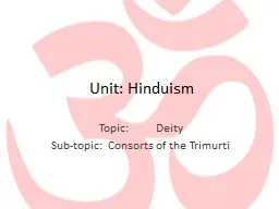 Unit: Hinduism