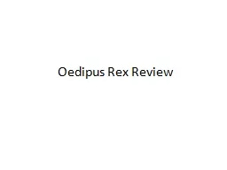 Oedipus Rex Review