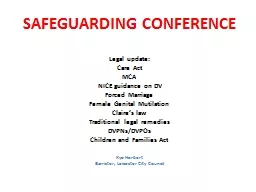 SAFEGUARDING CONFERENCE