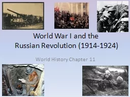 World War I and the