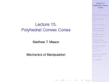 Lecture15.PolyhedralConvexConesMotivation,contextPositivelinearspanTyp